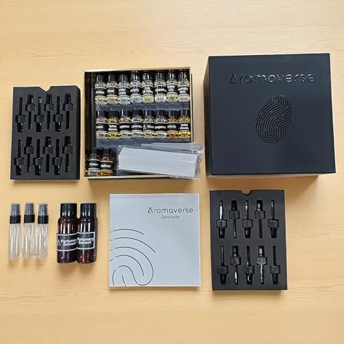 SENSUELLE | DIY Perfume Making Kit | Women Eau De Parfums | Create 3 Custom Alluring Scents | Sensual, Musky & Rosy Notes | Portable Refillable Mist Bottles | Make 3 x 8ml