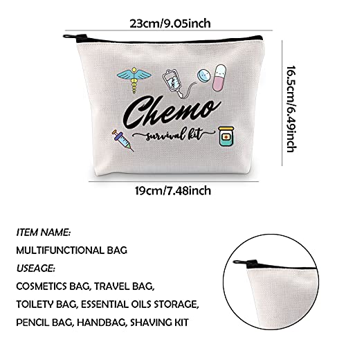 WCGXKO Chemo Care Package for Women Chemo Survival Kit Chemotherapy Treatment Zipper Pouch Bag (survival kit Chemo)
