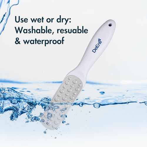 Metal Foot File, Professional Grade Stainless Steel, Salon Quality Callus Remover, Lightweight Foot Scrubber, Home Manicure and Pedicure Tools