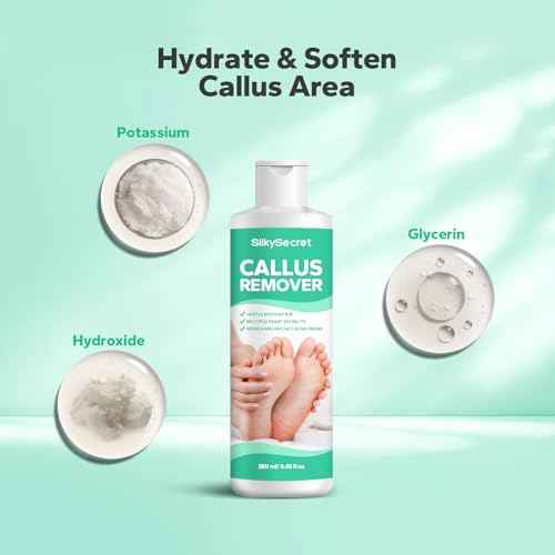 Callus Remover Gel for Feet (8.45 fl.oz), Powerful Formulation Foot Callus Remover, Extra Strength Callus Remover, Callus Remover for Feet Gel, Calloused Feet Remover Gel for Home Use