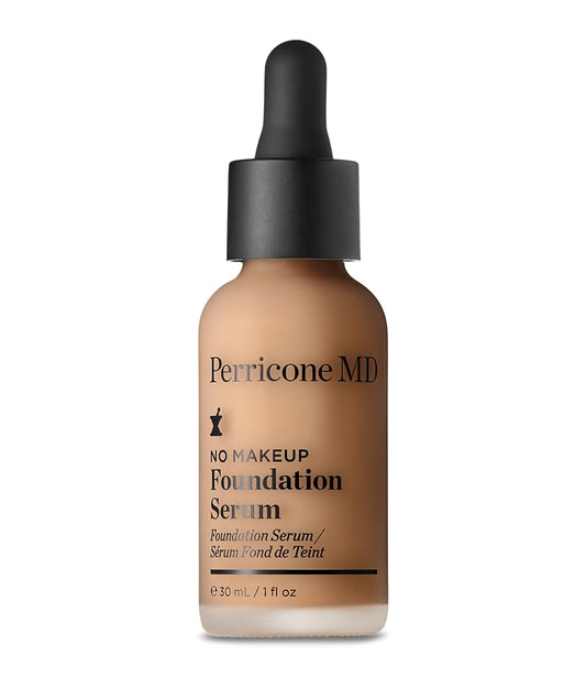 Perricone MD No Makeup Foundation Serum - Semi-Matte Hydrating Liquid Foundation Makeup - Fragrance Free, Vegan, Cruelty-Free - Buildable Medium Coverage for Dark Spots & Uneven Tone, Beige, 1 fl oz