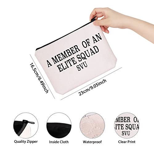 TV Show Inspired Gift A Member of An Zipper Pouch Makeup Bag for Fans Women(MEMBER SQUAD SVU)