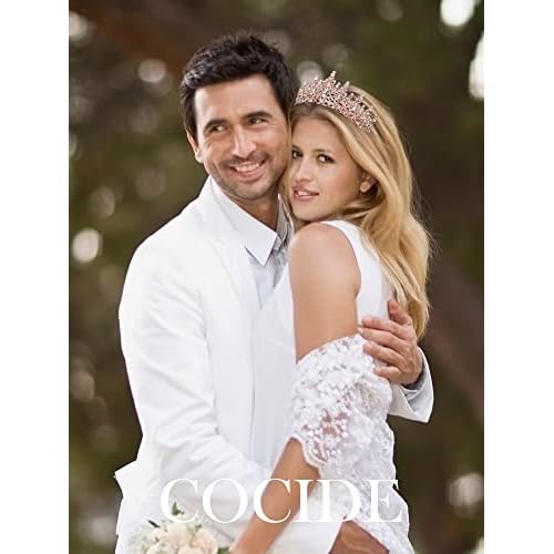 COCIDE Tiara and Crown for Women Crystal Queen Crown Rhinestone Tiara for Girl Bride Wedding Hair Accessories for Bridal Birthday Party Prom for Halloween Cos-play Costume Christmas