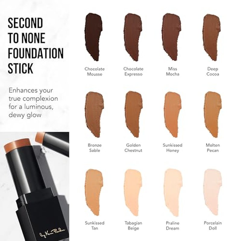 Glamazon Second to None Foundation Stick, Praline Dream, Light-to-Full Coverage, Weightless Makeup With a Glowy Natural Finish