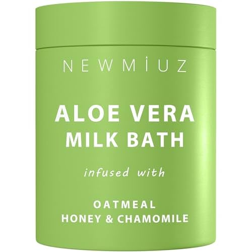 Creamy Oats Milk Bath Soak Hydrate Moisturize Soften Skin Aloe Vera Honey Chamomile Luxury Spa Bath Salt Christmas Birthday Relaxation Gift for Women