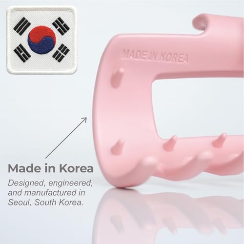 The Original Mello Hair Claw Clip Squishy Claw Clip (Pink, Medium) Made in Korea