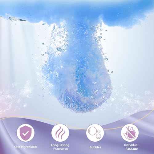 TranquilBliss Bath Bombs for Women, 50 PCS Set with 10 Rich Scents, Natural Bubble Bathbombs, Dry Skin Moisturizing, Present for Christmas, Mother¡¯s Day, Birthday, for Mom, Wife, Her, Girls