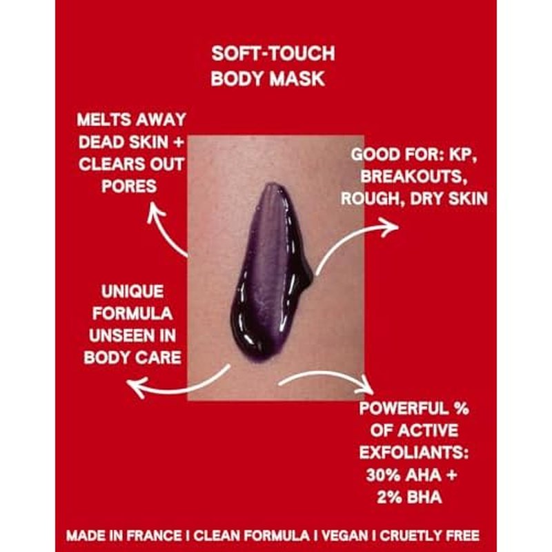 Chemical Body Exfoliant ? 30% AHA + 2% BHA Pre-Shower Body Mask for Smooth, Radiant Skin, Dead Cell Removal & Soft Texture, Glycolic & Salicylic Acid, 150ml