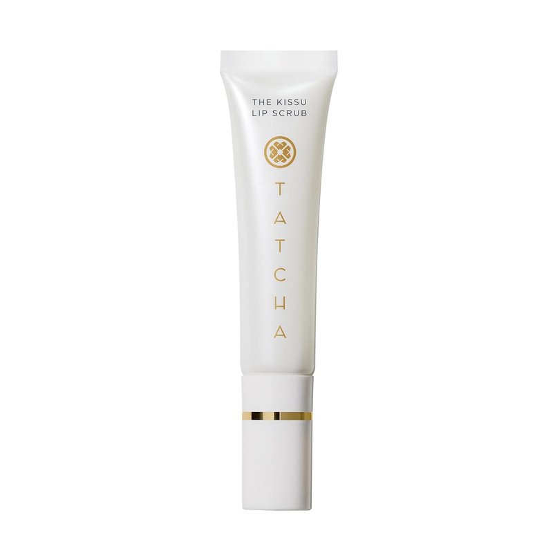 Tatcha Kissu Lip Scrub - Moisturizing Exfoliant with Peach Seed for Smooth, Soft Lips | 0.35 oz
