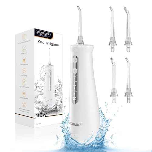 Water Flosser, 4 Modes Cordless Oral Irrigator, Portable and Rechargeable IPX7 Waterproof 110 Days Powerful Battery Life Water Dental Flossers for Cleaning for Home Travel