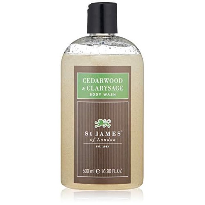 St James of London Cedarwood & Clarysage Body Wash, 16.9 Fl Oz