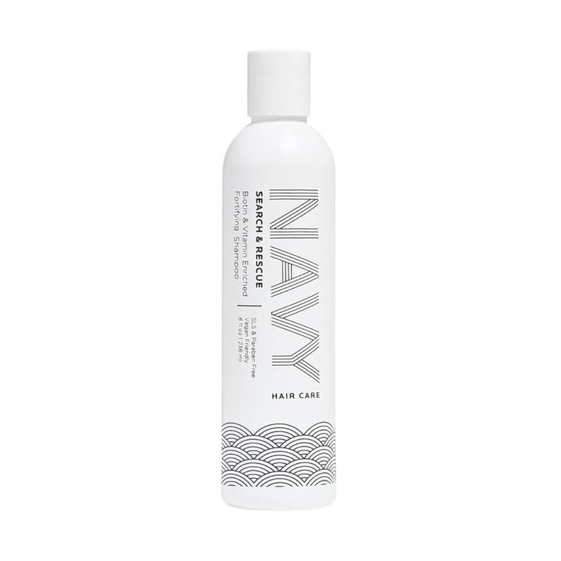 NAVY HAIR CARE Search and Rescue Shampoo | Biotin and Rosemary Oil Enriched for Hair Growth | Paraben Free | 8 oz