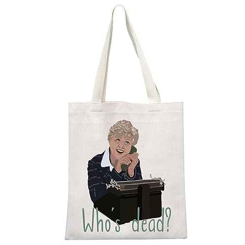 Murder TV Show Inspired Gift TV Murder Mystery Series Gift Jessica Fan Present Who¡¯s Dead Tote Bag (Who¡¯s Dead Tote)