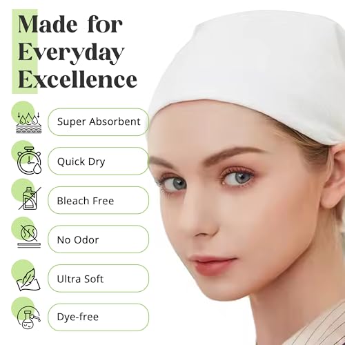 DAVELEN Disposable Large Luxury Towels (50-Count) Spa and Salon Quality Softness for Guests, Clients | Hair, Face, Body Use | Luxurious Comfort, Ecofriendly (050, 32x16 inches)