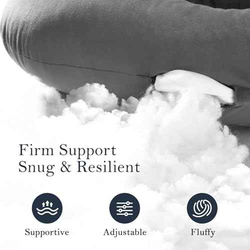 Ear Piercing Pillow for Side Sleepers, Larger Ear Hole Design for Comfortable Sleep, Adjustable Ear Pillows with Soft Washable Cover, Ideal for Ear Piercing Care and Support (Gray)