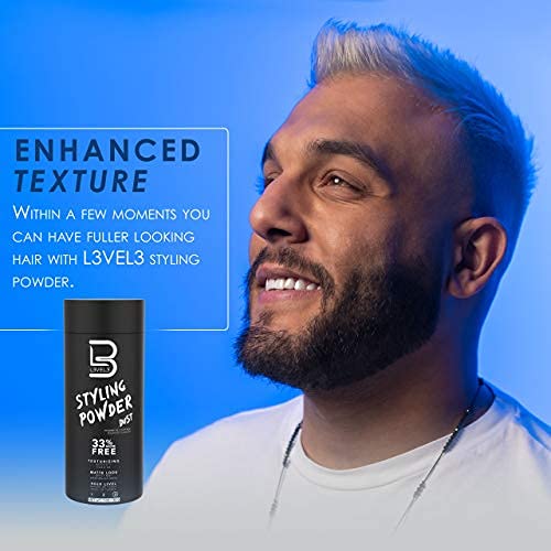Level 3 Styling Powder - Natural Look Hair Powder for Men - Easy Application, No Greasy Residue | 60 Grams