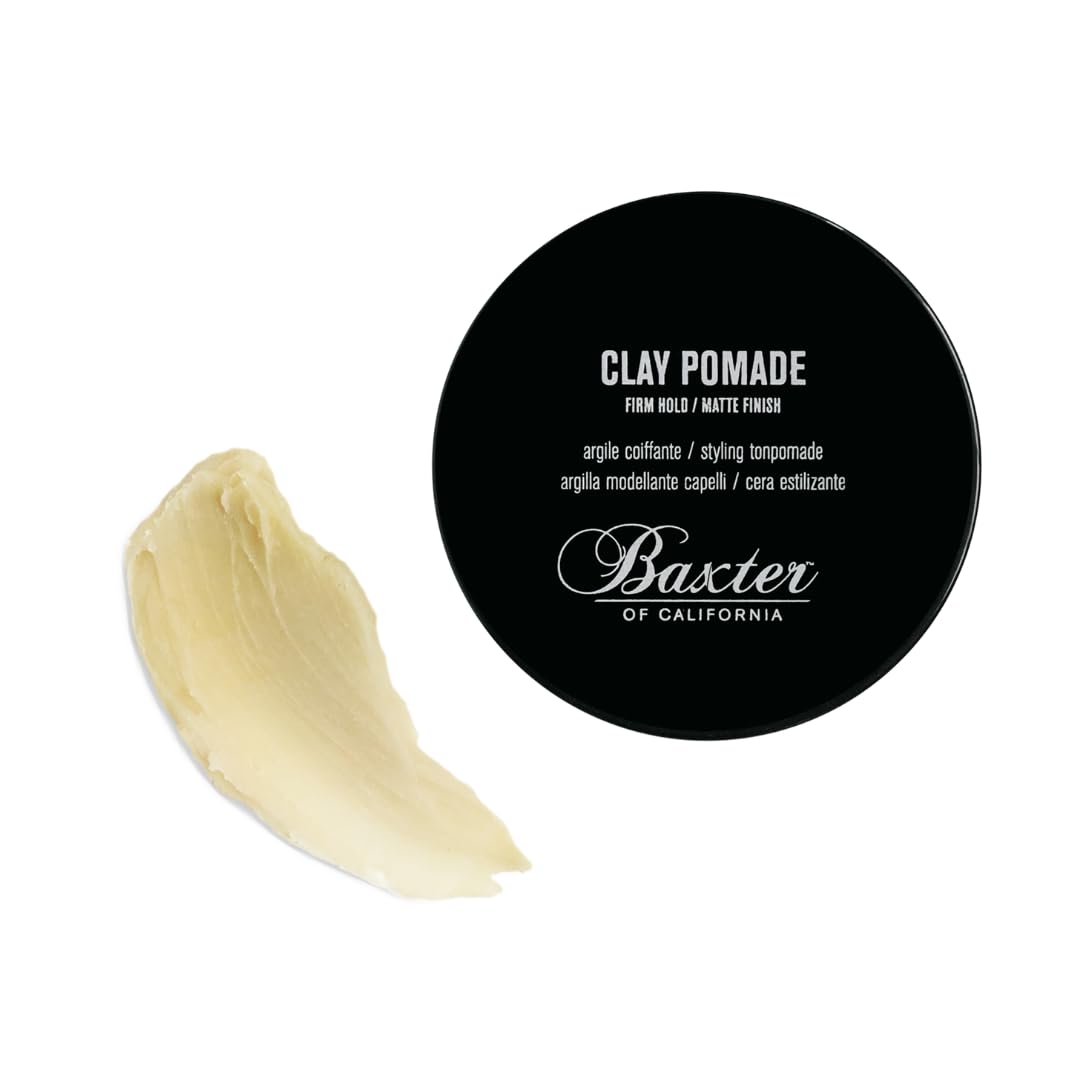 Baxter of California Clay Pomade - Strong Hold Matte Hair Clay for Men | Texturizing & Thickening, 2 Ounce
