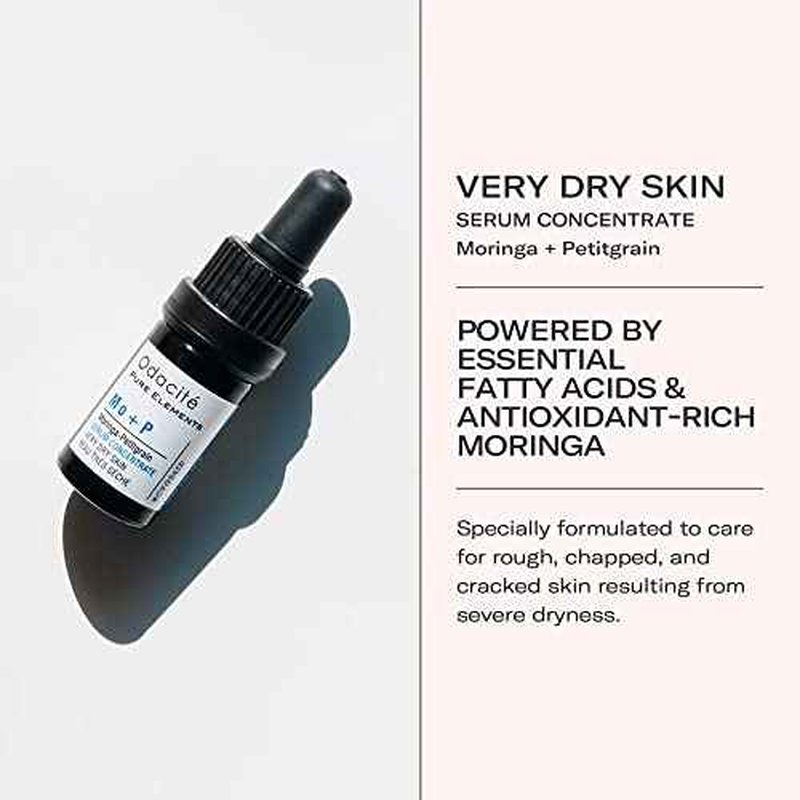 Odacit? Hydrating Serum Concentrate with Moringa + Petitgrain - Serum for Very Dry Skin - Face Oil Concentrate for Moisturizing & Hydrating Dry Skin or Chapped & Cracked Skin - 0.17 fl. Oz