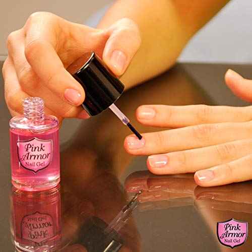 Ontel Armor Nail Gel, Pink, 0.45 Fl Oz, As Seen on TV