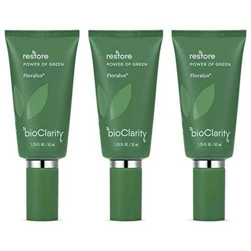 BioClarity Restore, Gel-Based Serum | 100% Vegan, Clean Ingredients | Contains Floralux Naturally made from Chlorophyll | 1.75 Fl Oz - 3 Pack