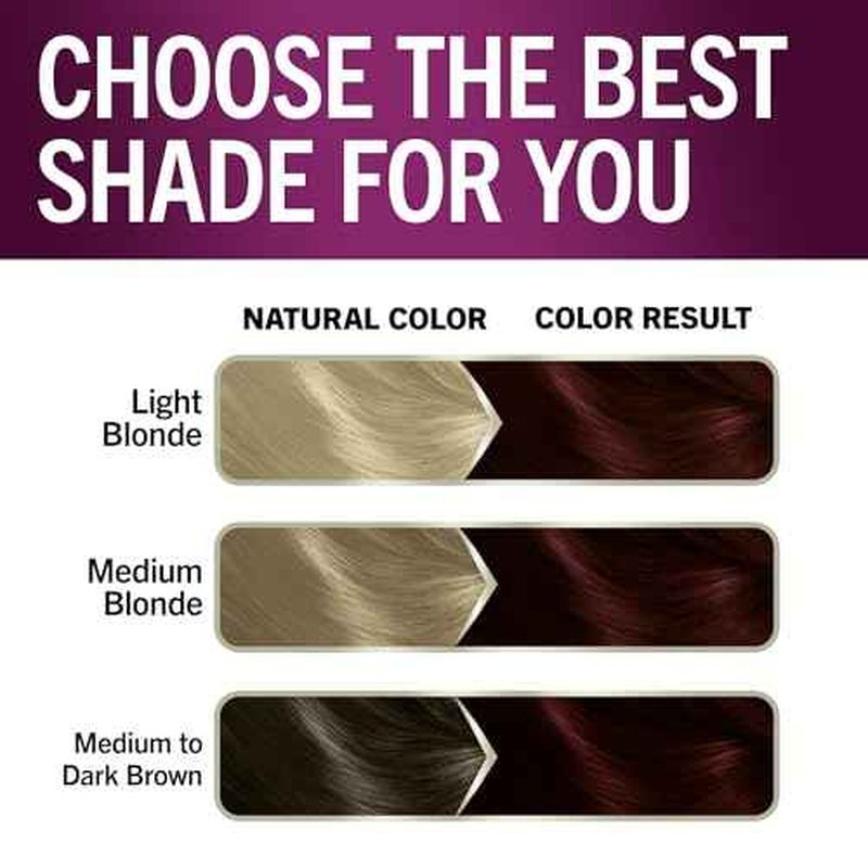 Schwarzkopf Keratin Permanent Hair Dye Cream, 4.8 Rich Bordeaux, Professional Quality Color for Up to 100% Gray Coverage, Bond Enforcing System