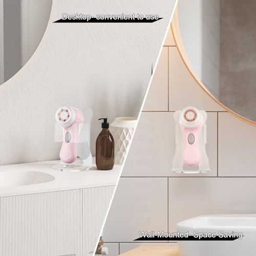 Beautyflier Electric Face Scrubber Holder, Clear Acrylic Holder Compatible with Clarisonic Mia 2 Cleaning Cleanser, Great for Massaging and Deep Cleansing (Holder Only)