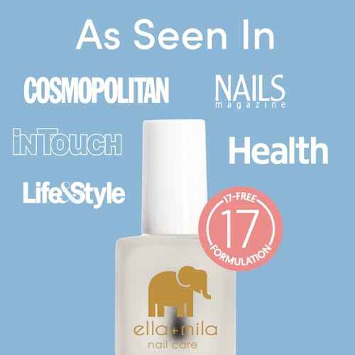 ella+mila No More Biting Nail Polish - Bitter Taste Nail Biting Treatment for Kids & Adults - Stop Thumb Sucking Deterrent - Finger Biter Prevention (0.45 fl oz)