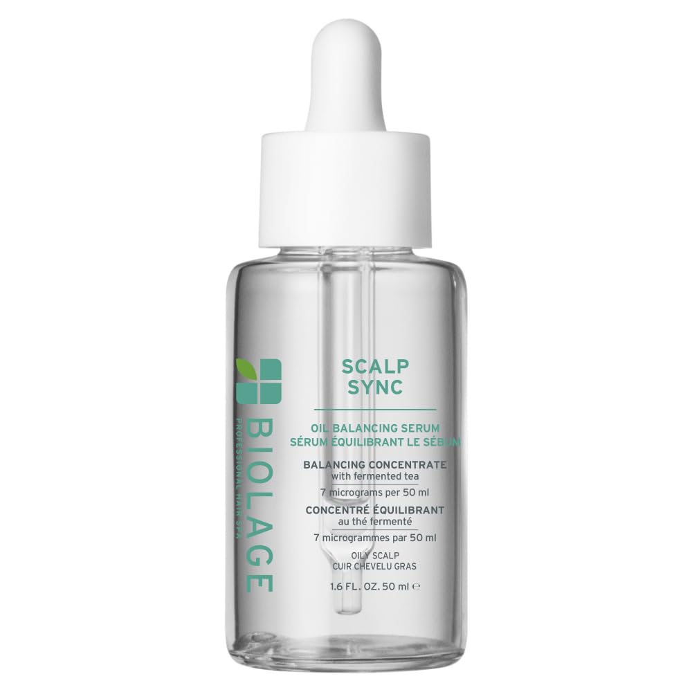 Biolage Scalp Sync Oil Balancing Hair Serum - Leave-In Scalp Treatment with Fermented Tea Blend | 1.6 Fl Oz
