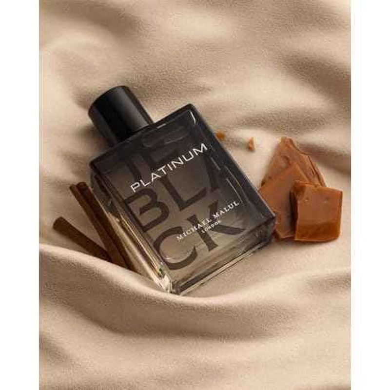 Michael Malul Jet Black Platinum Eau de Parfum for Men - 100ml | 3.4oz