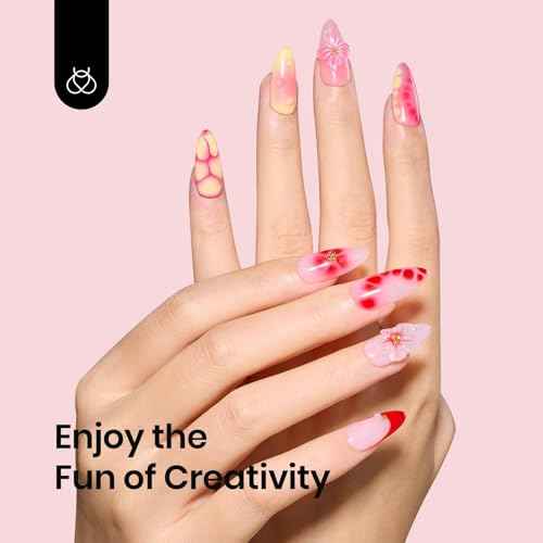 Beetles Blooming Gel, Blooming Gel Nail Polish Clear Uv Led Blossom for Spreading Effect Marble Natural Stone Watercolor Floral Print Fall Nails Soak off Diy Nail Art Design Manicure Gift for Women