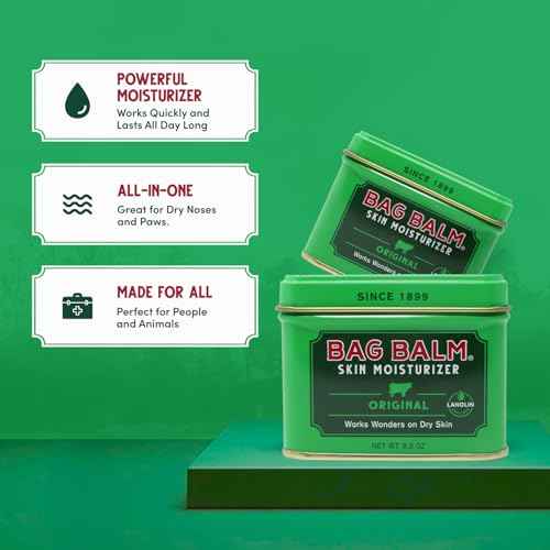 Bag Balm Vermont¡¯s Original Pet Paw & Skin Balm ? Moisturizing Salve for Dry, Cracked Paws, Noses & Rough Skin ? 8 Ounce ? 2 Pack