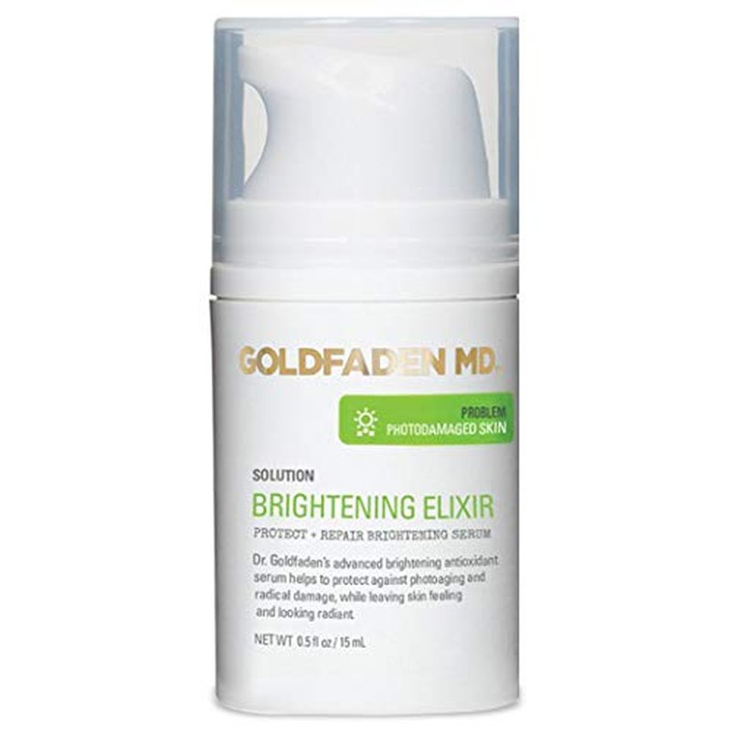 GOLDFADEN MD Brightening Elixir | Serum w/Vitamin C, Ferulic Acid, Vitamin B & Vitamin E | Helps Aid Against The Appearance Of Photoaging | Leaves Skin Feeling Hydrated & Looking Radiant .5 fl oz