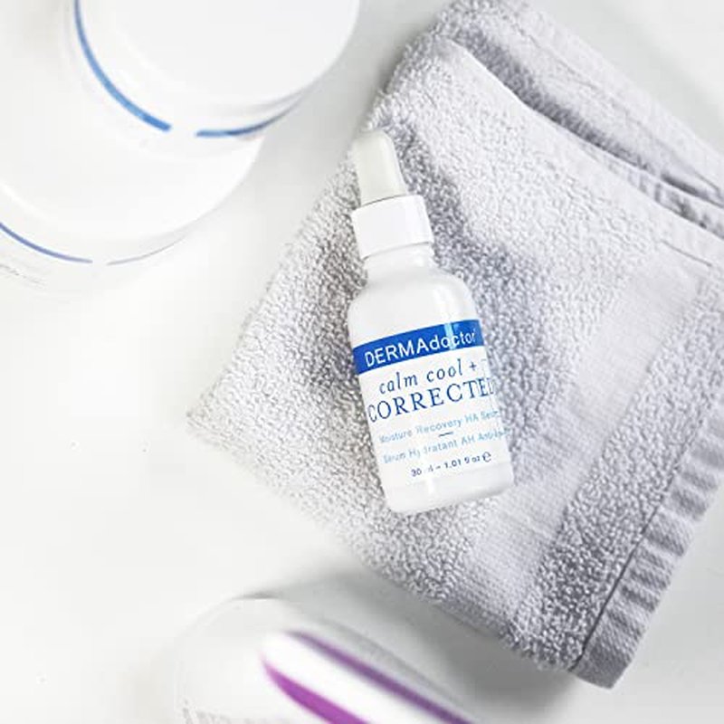 DERMAdoctor Hyaluronic Acid Moisturizer for Face ? Hydrating Niacinamide Face Serum with Vitamin C ? Dermatologist Formulated Hydrating Serum for Sensitive Skin, 1 fl oz