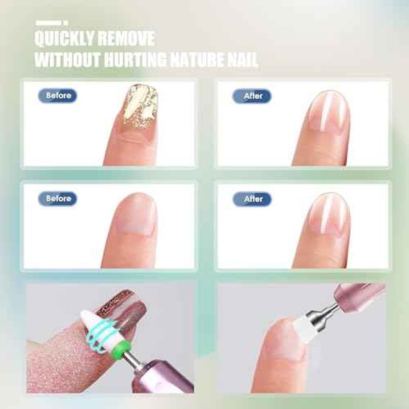 13PCS Nail Drill Bits Set, 3/32¡± Professional Drill Bits Nail Tech, Tungsten Carbide Ceramic Efile Nail Bits with Brush, Cuticle Remover Bits for Acrylic Gel Dip Powder Nail Manicure