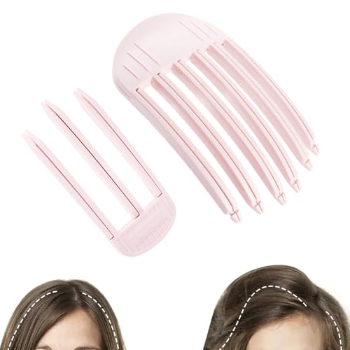 2PCS Volumizing Hair Clips for Women, Hair Volume Clip Styling Tools Volumizing Comb for Fluffy Bangs Clips for Root Lift, Root Booster Clips, Pink