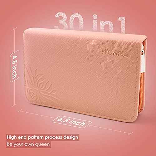 WOAMA Manicure Set Pedicure Kit - 30 in 1 Nail Kit Professional Stainless Steel Nail Care Kit for Women - Pink