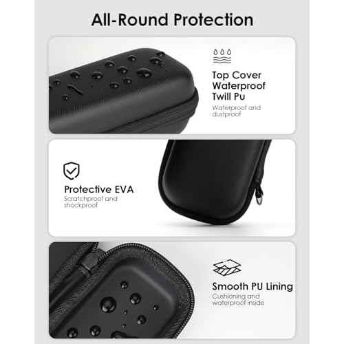 Hard Travel Case for OBlade QP2520/QP2530/QP2620/QP2630 ? Waterproof Portable Storage Bag for OBlade Hybrid Electric Trimmer & Braun Series Shaver