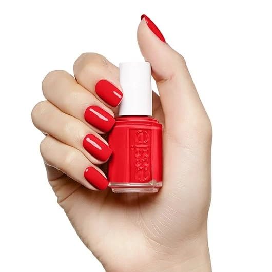 Essie Nail Polish - Lacquered Up 522 | Vibrant Red Color, 0.45 oz