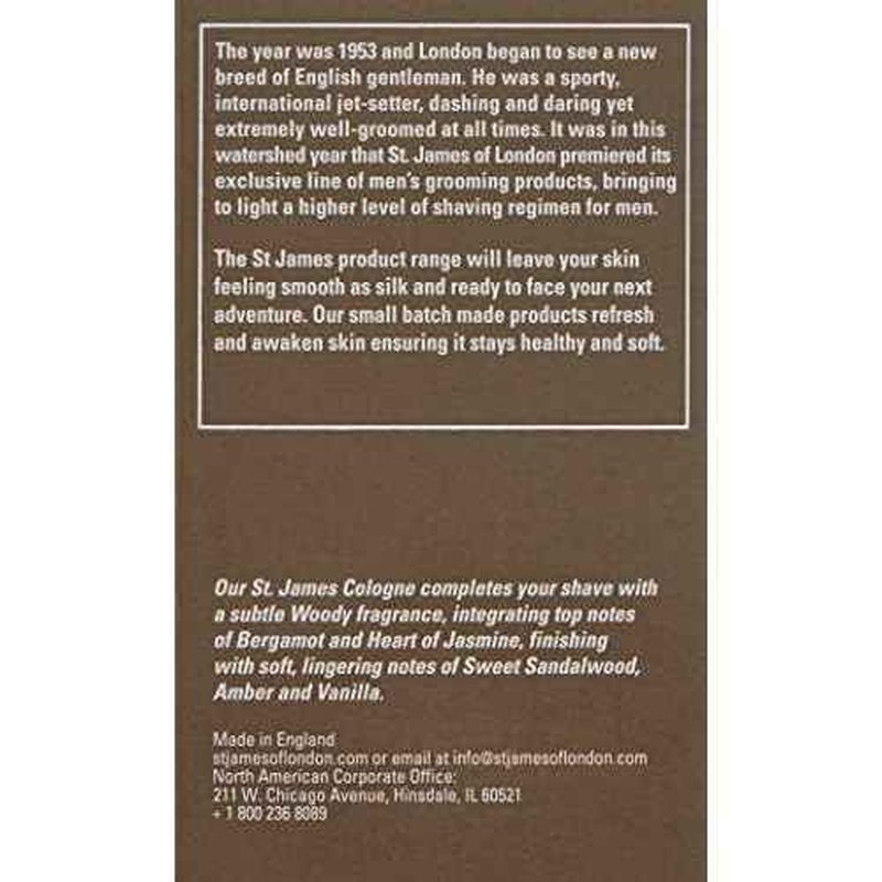 St James of London Sandalwood & Bergamot Cologne, 1.69 Fl Oz