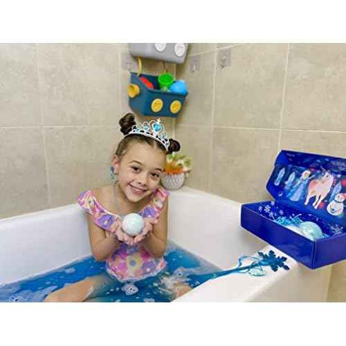 Kids Bath Bombs for Girls with Surprise Toys Inside, 8 Pack Natural Bath Bombs Handmade Spa Bath Fizzies with Jewelry Set Birthday Christmas Gift