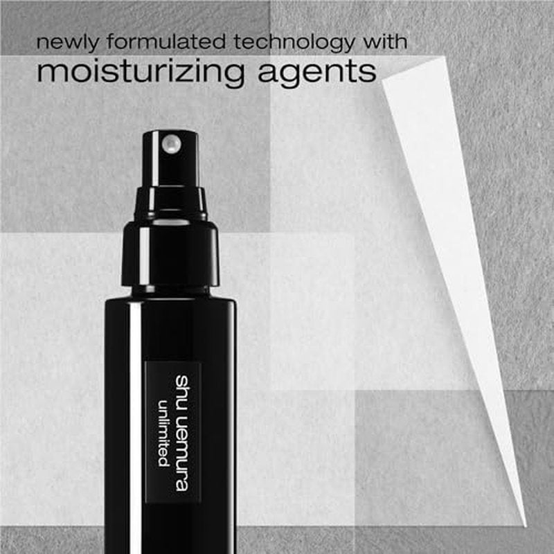 Shu Uemura Unlimited Makeup Fix Mist, Long-Lasting Makeup Setting Spray, Lightweight Formula Provides a Hydrated & Smooth Complexion, 3.4 Fl. Oz.