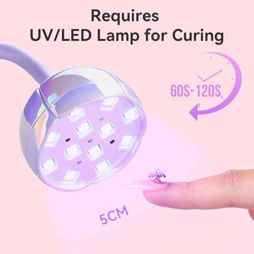 Makartt Nail Rhinestone Glue - 30ML Super Strong Adhesive Gel Nail Glue for Decorations Charms 3D Gel Nail Art Gems Jewel Diamonds for Salon & DIY Manicure, UV/LED Cured Need Beauty Gifts