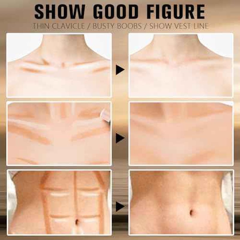 Dual-Ended 2-in-1 Cream Contour & Highlighter Stick Makeup For Face & Body ? Waterproof, Long-Lasting, Suitable for All Skin Tones, 01#Nuetral Nude + Beige