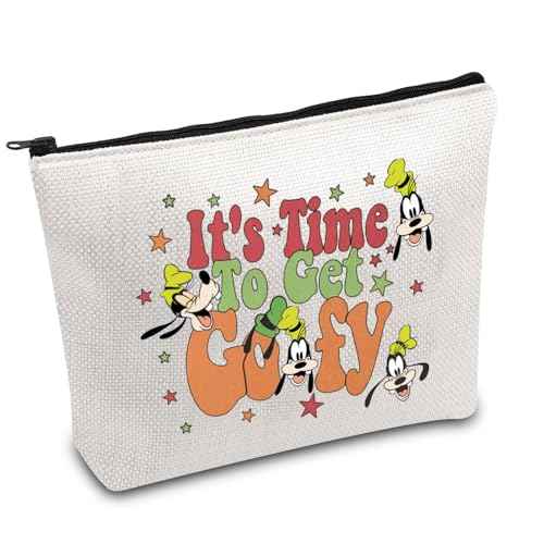 FOTAP Cartoons Dog Gift It's Time To Get G Makeup Bag Dog Cartoon Fan Cosmetic Bag Merchandise Cartoon Movies Gift (Get Goo)