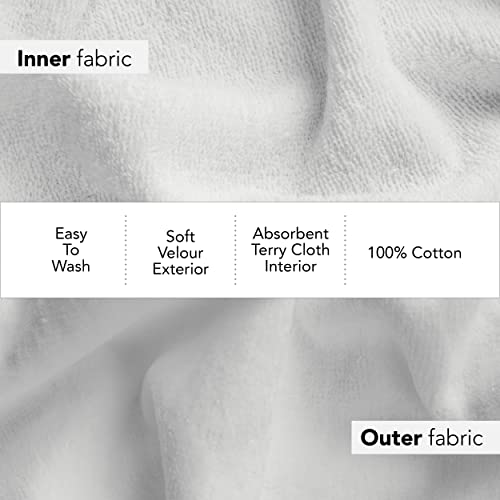 Boca Terry Makeup Headband, 100% Cotton Women's Adjustable Towel Headband for Washing Face, Facial, Cosmetic & Skin Care Treatments. 3-Pack