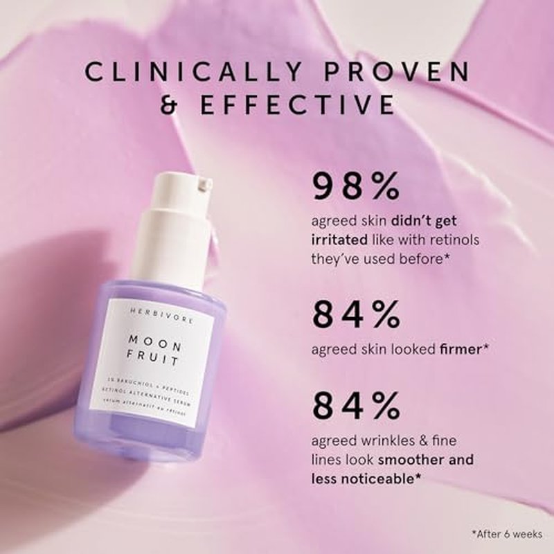 HERBIVORE Bakuchiol Retinol Alternative - Bakuchiol + Peptides, Smooths Skin, Reduces Fine Lines, Wrinkles & Puffiness, Plant-based, Vegan, Cruelty-free
