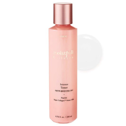 ETUDE Moistfull Collagen Intense Facial Toner 200ml | Hydrating Super Collagen Skin Care | Korean Moisturizing With Low-Molecular Peptides for All Skin Types