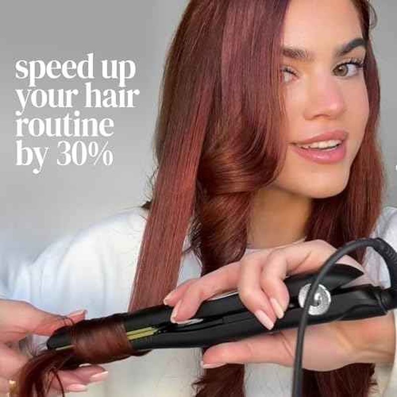 Value Bundle: Vibrastrait Pro Vibrating Flat Iron, 1-inch with Travel Case & Travel Size Cloud 9 Restoring Shampoo & Restoring Conditioner, 3 Fl Oz | Professional Hair Styling Tools
