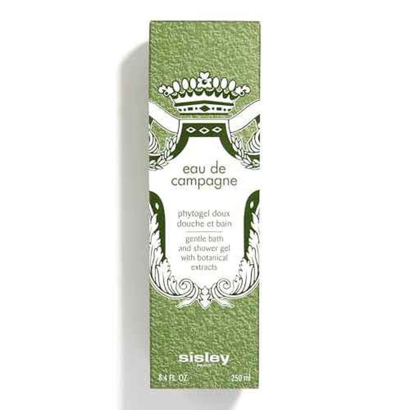 Sisley Paris Eau de Campagne Bath and Shower Gel - 250 mL - Gentle, Creamy, Foaming Body Cleanser with Botanical Extracts