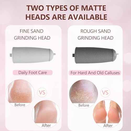 Electric Callus Removers for Feet, Haootadiy Electric Foot Callus Remover Pedicure Kits Rechargeable with12 in 1, Removes Dry Skin for Smoother Feet, Foot Care for Dead Skin Ideal Gift